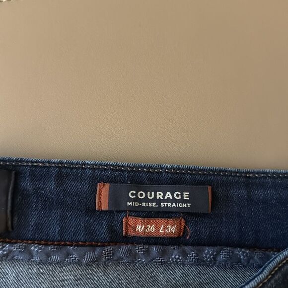 34 Heritage Courage Straight Leg Mid Rise Mens Jeans in Mid Urban. Size 36/28. - Picture 9 of 10